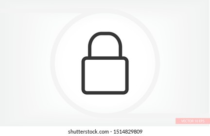 Lock Vector icon . Lorem Ipsum Illustration design