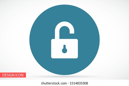 Lock vector icon . lorem ipsum Flat Design JPG