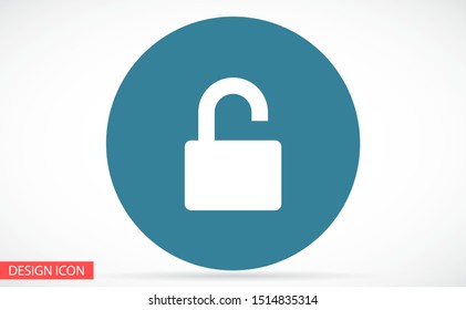 Lock vector icon . lorem ipsum Flat Design JPG
