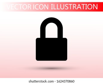 Lock vector icon . lorem ipsum Flat Design JPG