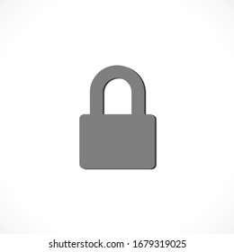 Lock vector icon . lorem ipsum Flat Design JPG