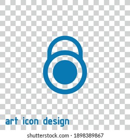 icono del vector de bloqueo en un fondo abstracto