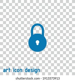 lock vector icon on an abstract background