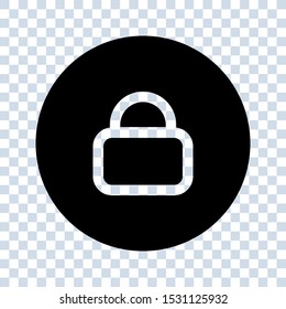 lock vector icon on blank background