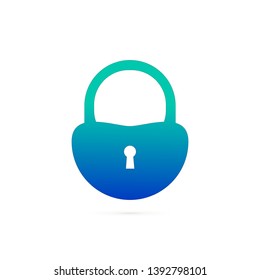 lock. - Vector icon on white background