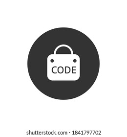 Bloquear icono vectorial en el fondo blanco. icono de stock