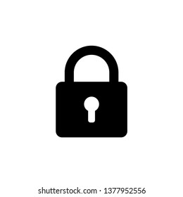 lock vector icon, padlock icon in trendy flat style