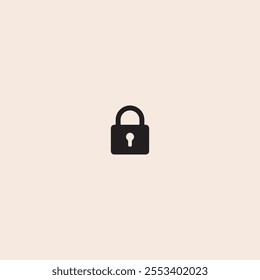 lock vector icon, padlock icon in trendy flat style Vector design.