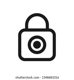 Lock vector icon. Privacy and security icon