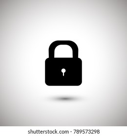 lock vector icon. secure symbol