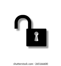 lock  - vector icon with shadow