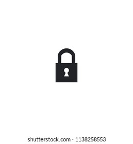 Lock vector icon without background