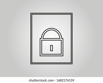Sperren Sie Vektorsymbole, Symbol-Schloss ist ein einfaches schwarzes Symbol eines geschlossenen Schlosses.