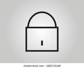 Lock vector icons, symbol icon lock is a simple black icon of a closed lock.