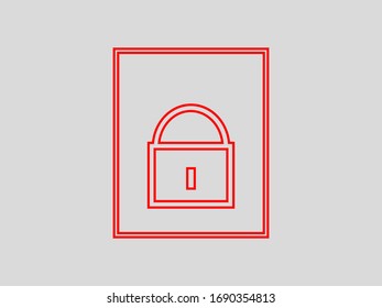 Lock vector icons, symbol icon lock is a simple black icon of a closed lock.
