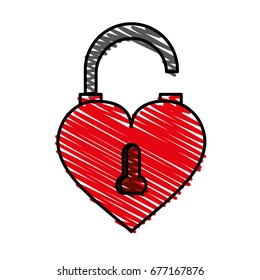 lock vector illustration