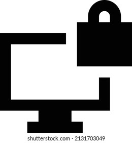 ilustración del vector de bloqueo aislada en un fondo transparente. iconos vectoriales de glifo para el concepto o gráficos web.