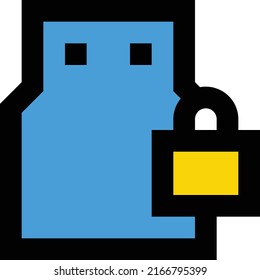 Lock Vector illustration on a transparent background.Premium quality symmbols.Stroke vector icon for concept and graphic design.