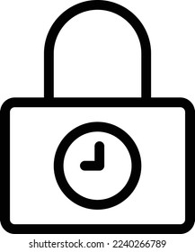 lock Vector illustration on a transparent background. Premium quality symmbols. Thin line vector icons for concept and graphic design. 
