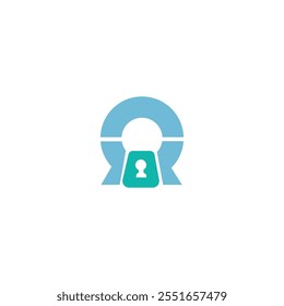 Lock vector logo template design