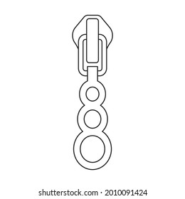 Bloquear icono de contorno vectorial. Icono de la ilustración del vector sobre fondo blanco. Icono de ilustración de esquema aislado de bloqueo.