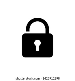 Lock vector , Padlock symbol , security logo template 