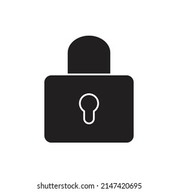 lock vector silhouette for website symbol icon