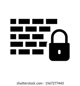 lock vector thin line icon 