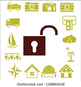 Lock vector web icon