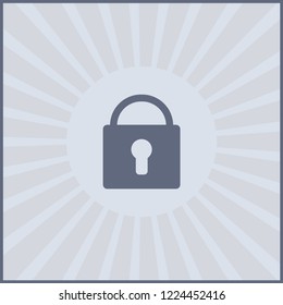 Lock vector web icon