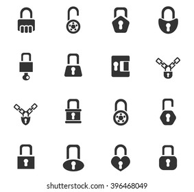 lock web icons for user interface design