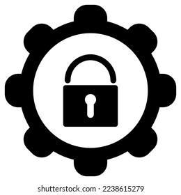Lock and wheel on white