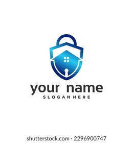 Lock up Your house family protection brand icon logo premium
