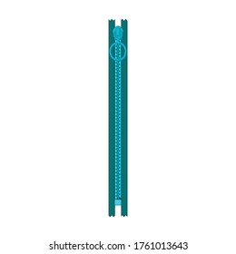 Lock of zipper vector icon.Cartoon vector icon isolated on white background lock of zipper.