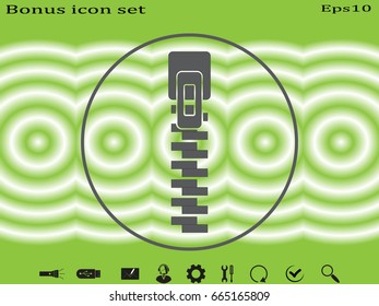 Lock zipper, vector illustration of Eps10