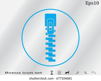 Lock zipper, vector illustration of Eps10