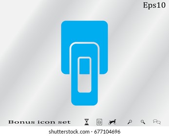 Lock zipper, vector illustration of Eps10