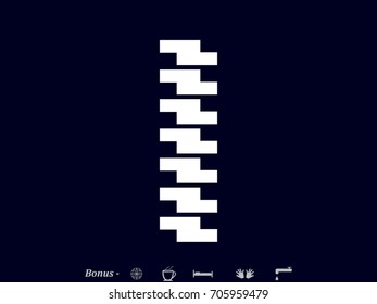 Lock zipper, vector illustration of Eps10