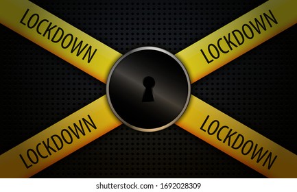 Lockdown Concept Background. Designed for banner, background, etc.