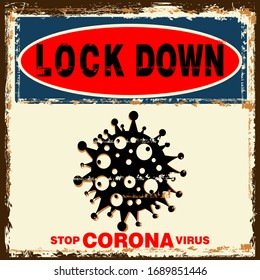 Lockdown Coronavirus Pandemic, Poster and Banner