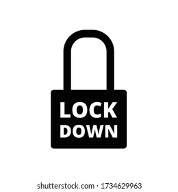 Lockdown. Coronavirus lockdown symbol. Covid 19 lockdown - Vector