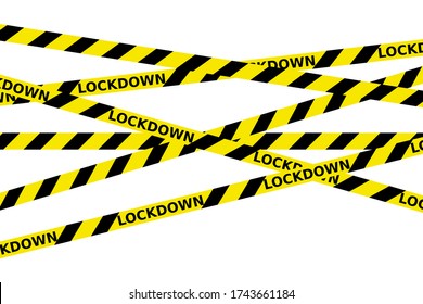 LOCKDOWN, como un esfuerzo para prevenir la propagación del virus de la corona, la pandemia del Coronavirus pone a los países en una situación de bloqueo. Bloquear el concepto de brote de virus, permanecer en el diseño .vector del hogar.

