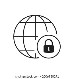Lockdown icon design vector illustration