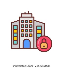 Lockdown icon in vector. Illustration