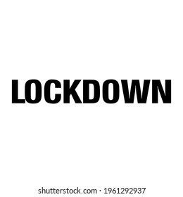 Diseño de ilustración vectorial de fondo blanco de la letra de la etiqueta de bloqueo.