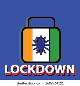 lockdown label is a piece of paper, plastic film, cloth, metal or other material affixed to a container or product.
