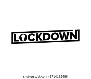 Logotipo de bloqueo. diseño de la letra del logotipo