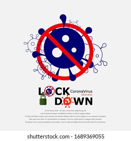 Lockdown, No Infection and Stop Coronavirus Concepts. No Infection and Stop Coronavirus Concepts.