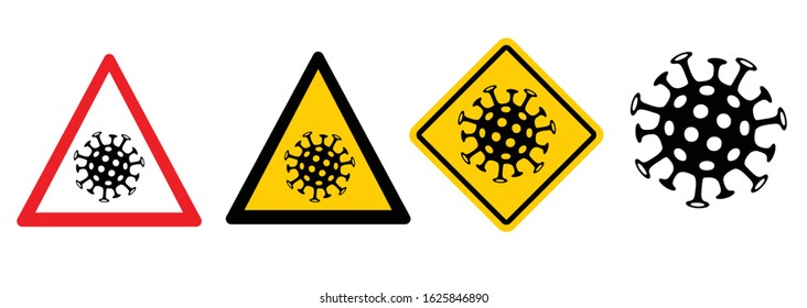 Lockdown Pandemic stop Novel Coronavirus covid-19 symptoms Corona warning, quarantine Vector delta, omicron or omikron.  protect sign Stay at home infection spreading prevention  Social distancing