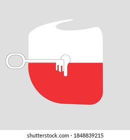 Lockdown. Poland in quarantine due to covid-19 virus.